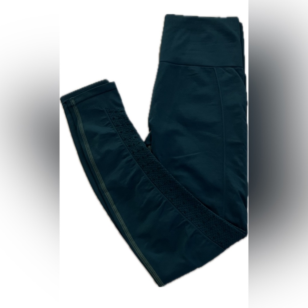 Teal fabletics leggings XS never worn ankle length